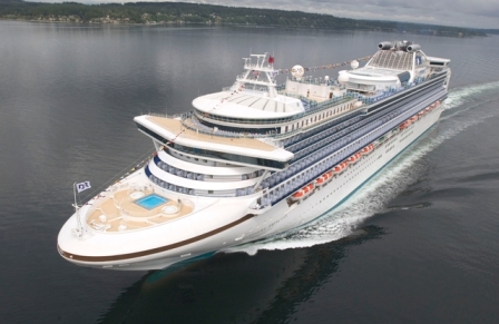 Kreuzt Anfang 2022 vor Neuseeland: die Sapphire Princess Kreuzt Anfang 2022 vor Neuseeland: die Sapphire Princess