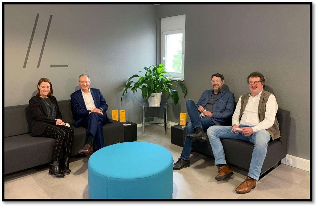 v.L. Frau Dr. Löw, Herr Müller, Herr Jens Olbrich, Herr Dirk Olbrich