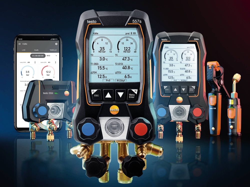 Digitale Monteurhilfen testo 55x. Digitale Monteurhilfen testo 55x.