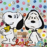 FRINGE Street Artist Snoopy Hermes Love FRINGE Street Artist Snoopy Hermes Love