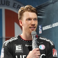 (#Jocki_Foto, Erlangen) - HC Erlangen’s Simon Jeppsson war mit acht Treffern bester Torschütze (#Jocki_Foto, Erlangen) - HC Erlangen’s Simon Jeppsson war mit acht Treffern bester Torschütze