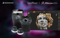 ZBrush-Nutzer können nun die SpaceMouse-Produktlinie von 3Dconnexion nutzen. (Quelle: 3Dconnexion)
