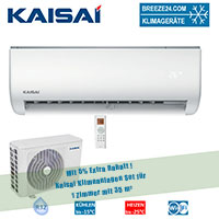 Kaisai Klimaanlagen Set Wandgerät Eco 2,6kW R32 KEX-09KTAI + KEX-09KTAO für 1 Zimmer mit 35 m² Kaisai Klimaanlagen Set Wandgerät Eco 2,6kW R32 KEX-09KTAI + KEX-09KTAO für 1 Zimmer mit 35 m²