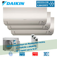 Daikin Klimaanlagen Set Wandgeräte Perfera 2,0 kW 3 x FTXM20N + 3MXM40N R32 für 3 Zimmer Daikin Klimaanlagen Set Wandgeräte Perfera 2,0 kW 3 x FTXM20N + 3MXM40N R32 für 3 Zimmer