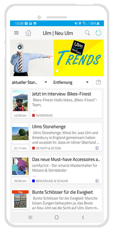 Immer aktuell mit der Ulm | Neu Ulm - App Immer aktuell mit der Ulm | Neu Ulm - App