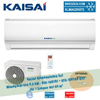 Kaisai Klimaanlagen Set Wandgerät Eco 5,3 kW - KEX-18KTBI + KEX-18KTBO R32 für 1 Zimmer mit 55 m²