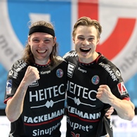 (#Jocki_Foto, Erlangen v.l.) Erfolgreiche „Flügelzange“: Johannes Sellin und Christopher Bissel 