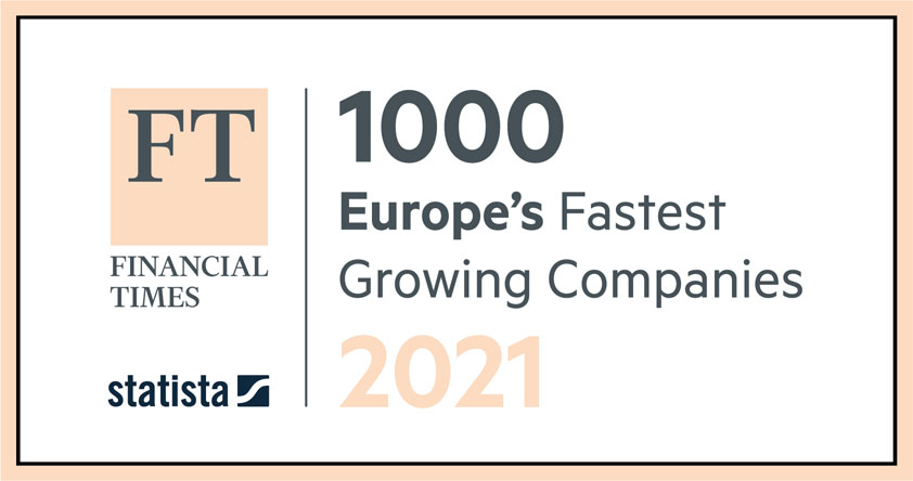 FT1000: TIS zum dritten Mal unter Europas Wachstumschampions. Quelle: Financial Times & Statista