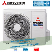 Mitsubishi Heavy Klimaanlagen Außengerät 4,0 kW - SRC40ZSX-S - R410A