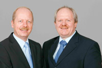 Jürgen Oberbeck und Michael Suermann, Geschäftsführer von S&S Software und Service GmbH