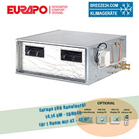 Eurapo EBH Kanalgerät 14,14 kW - EBH040 zum Kühlen und Heizen R32 für 1 Raum mit 42 – 47 m² Eurapo EBH Kanalgerät 14,14 kW - EBH040 zum Kühlen und Heizen R32 für 1 Raum mit 42 – 47 m²