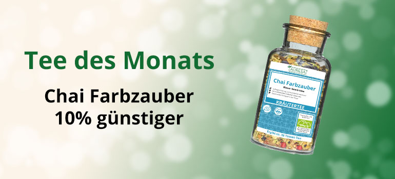 Tee des Monats April - Chai Farbzauber Tee des Monats April - Chai Farbzauber