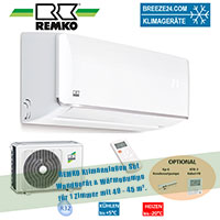 Remko Klimaanlage Wandgerät ML 355 ARCTIC + Wärmepumpe R32 für 1 Zimmer mit 40 - 45 m² Remko Klimaanlage Wandgerät ML 355 ARCTIC + Wärmepumpe R32 für 1 Zimmer mit 40 - 45 m²