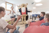 Herr Gorfion mit Kinder 