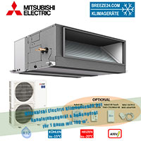 Mitsubishi Electric Klimaanlage Kanaleinbaugerät PEA-M200LA + PUZ-ZM200YKA R32 für 1 Raum mit 190 m²