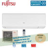 Fujitsu Klimaanlage Basic eco ASYG07KPCA + AOYG07KPCA R32 für 1 Zimmer mit 20 - 25 m² 