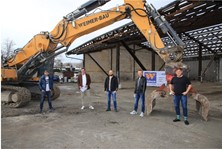 v.l.n.r. Robert Matheis (Maisterei), Dirk Olbrich (Miteigentümer), Kevin Völk und Ivan Peters (Elite v.l.n.r. Robert Matheis (Maisterei), Dirk Olbrich (Miteigentümer), Kevin Völk und Ivan Peters (Elite