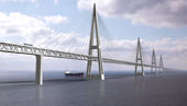So könnte diie Fehrmanrbelt-Brücke aussehen So könnte diie Fehrmanrbelt-Brücke aussehen