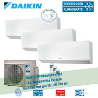 Daikin Klimaanlage Wandgerät Perfera CTXM15R + FTXM20R + FTXM35R + 3MXM52N R32 für 3 Zimmer Daikin Klimaanlage Wandgerät Perfera CTXM15R + FTXM20R + FTXM35R + 3MXM52N R32 für 3 Zimmer