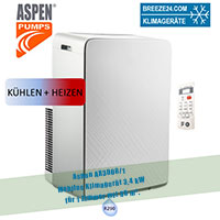 Aspen AX3008/1 Mobiles Klimagerät R290 für 1 Zimmer mit 35 - 40 m² 