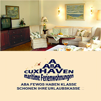ABA maritime FeWos Cuxhaven - SEESCHWALBE Wohnzimmer