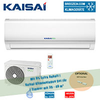 Kaisai Klimaanlage Wandgerät Eco KEX-12KTBI + KEX-12KTBO R32 für 1 Zimmer mit 35 - 40 m² Kaisai Klimaanlage Wandgerät Eco KEX-12KTBI + KEX-12KTBO R32 für 1 Zimmer mit 35 - 40 m²