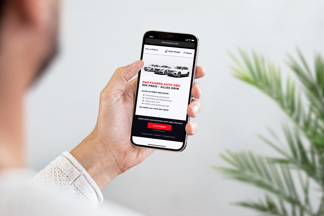FAAREN Website mobile