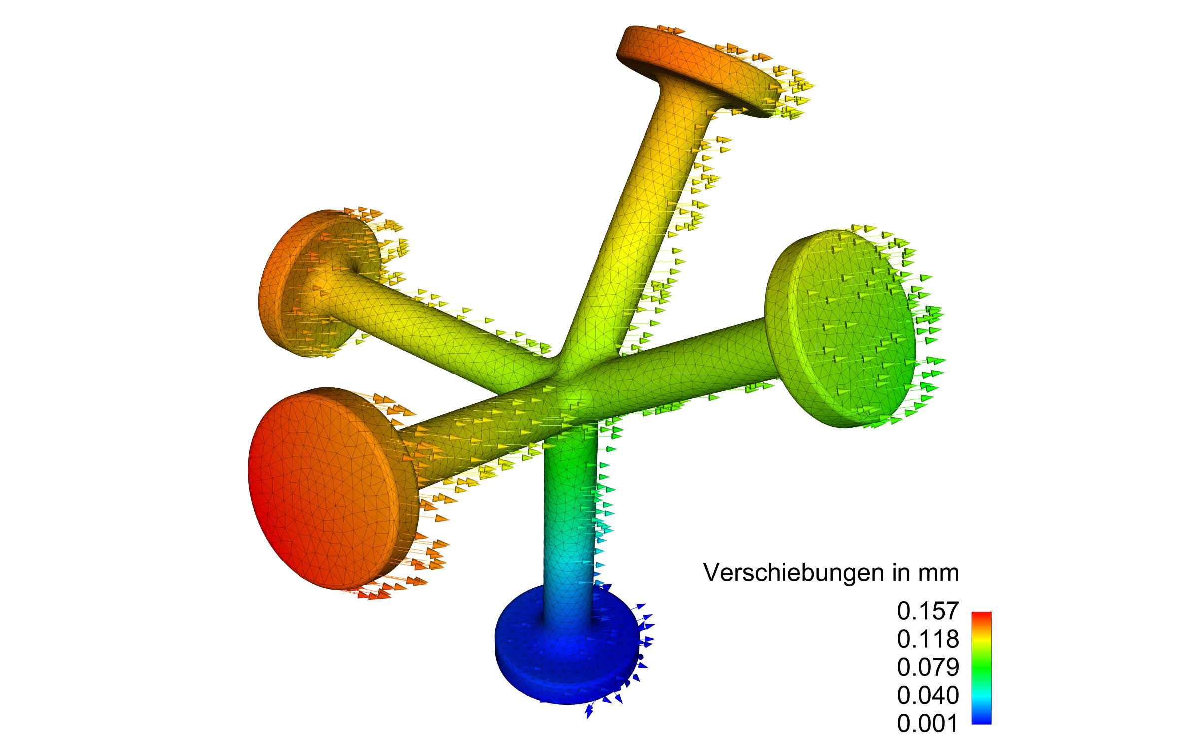 Resultierender Verzug nach dem Abkühlen und Entfernen der Stützstrukturen. (Bildquelle: @Merkle& Resultierender Verzug nach dem Abkühlen und Entfernen der Stützstrukturen. (Bildquelle: @Merkle&