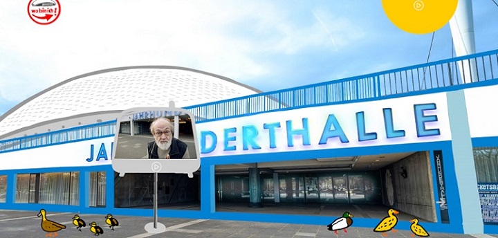 Badesalz Backstage Safari - Eingang der digitalen Jahrhunderthalle in Frankfurt