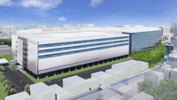 Grafische Darstellung des Yokohama Technology Campus Technology Development Building (Quelle KIOXIA)