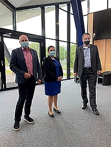v.l. Georg Haaß, Kathrin de Blois, Dr. Günter Krings; Rechte by Haaß v.l. Georg Haaß, Kathrin de Blois, Dr. Günter Krings; Rechte by Haaß
