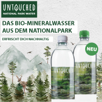 UNTOUCHED National Park Water – das Bio-Mineralwasser aus dem Nationalpark UNTOUCHED National Park Water – das Bio-Mineralwasser aus dem Nationalpark