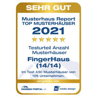 FingerHaus-Musterhäuser zum wiederholten Male ausgezeichnet