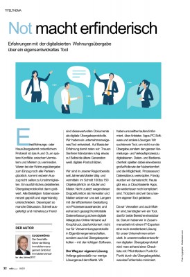 Auszug aus dem Beitrag aus VDIVaktuell 4/21, Seite 34&35 (© AVR Agentur für Werbung und Produktion Auszug aus dem Beitrag aus VDIVaktuell 4/21, Seite 34&35 (© AVR Agentur für Werbung und Produktion