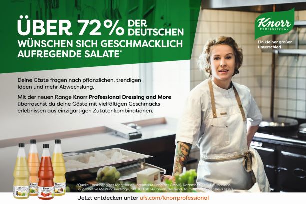 Knorr Professional. Die Bildrechte liegen bei UFS & Langnese. Knorr Professional. Die Bildrechte liegen bei UFS & Langnese.
