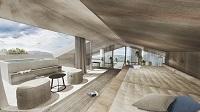 Entspannender Ruheraum mit Rooftop-Whirlpool (AEON)