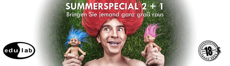Seminar Sommerangebot 2+1 bei edulab Seminare Seminar Sommerangebot 2+1 bei edulab Seminare