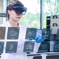 Die über das Holo4Labs-System verfügbare gemischte Realität ist eine Technologie Die über das Holo4Labs-System verfügbare gemischte Realität ist eine Technologie