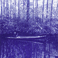 Nadine Wölk – »Spreewald III« [RL] 2021 – Parker auf Papier – 29,7 x 21 cm