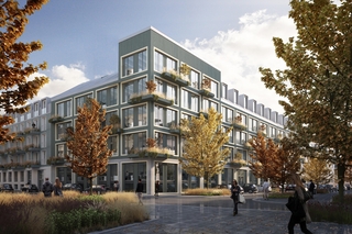 Der Neubau in Neuhausen ist Vorreiter für innerstädtische Holzhybrid-Gebäude. © Bauwerk/bloomimages