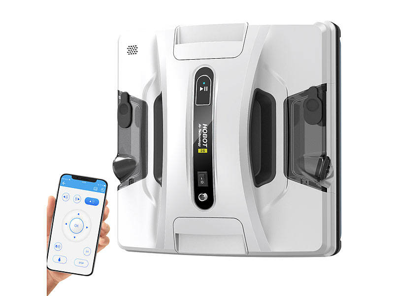 Sichler Exclusive HOBOT-2S (PR-060) Profi-Fensterputz-Roboter, Dual-Sprüher, App, www.pearl.de