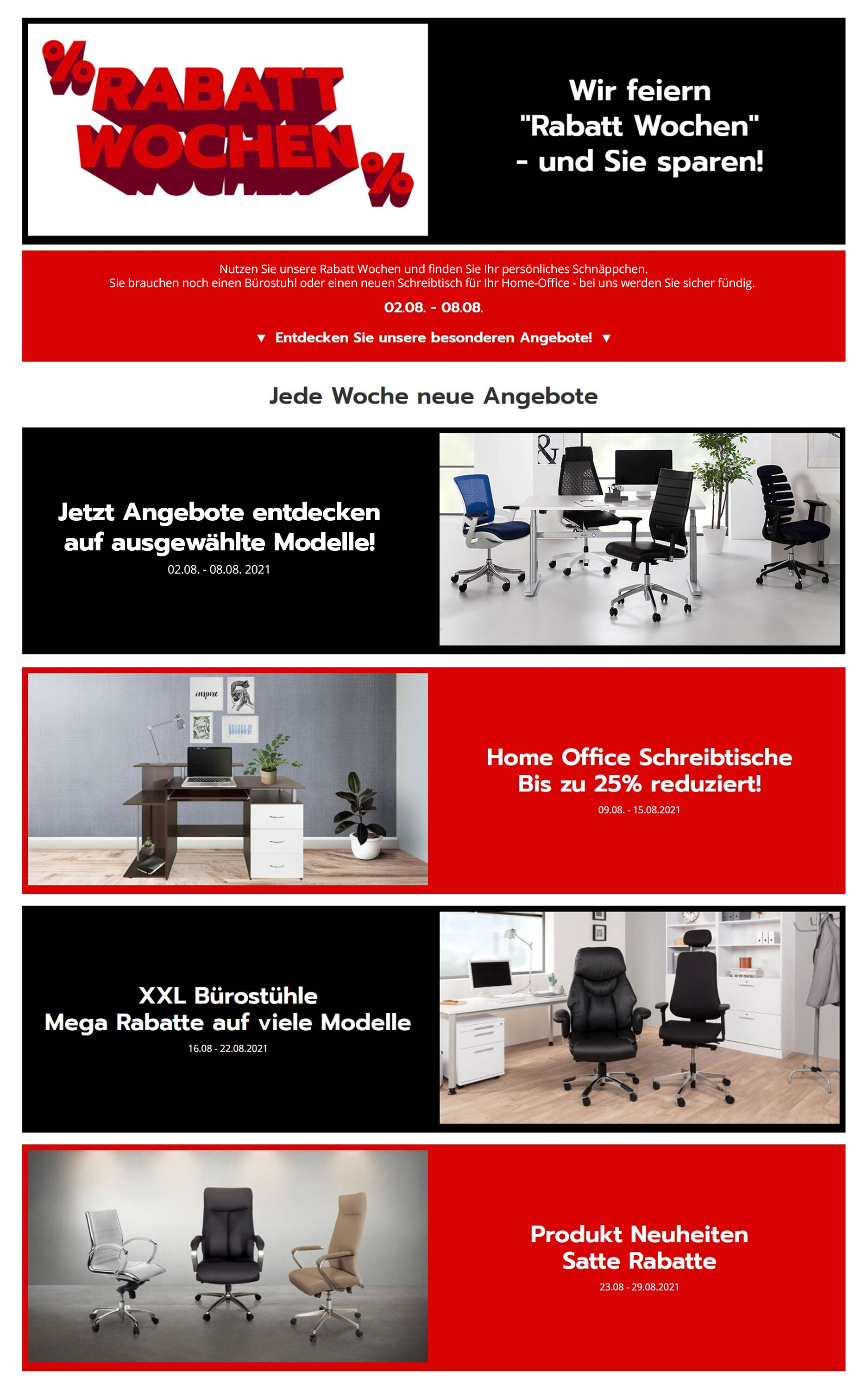 RABATT WOCHEN bei buerostuhl24.com RABATT WOCHEN bei buerostuhl24.com