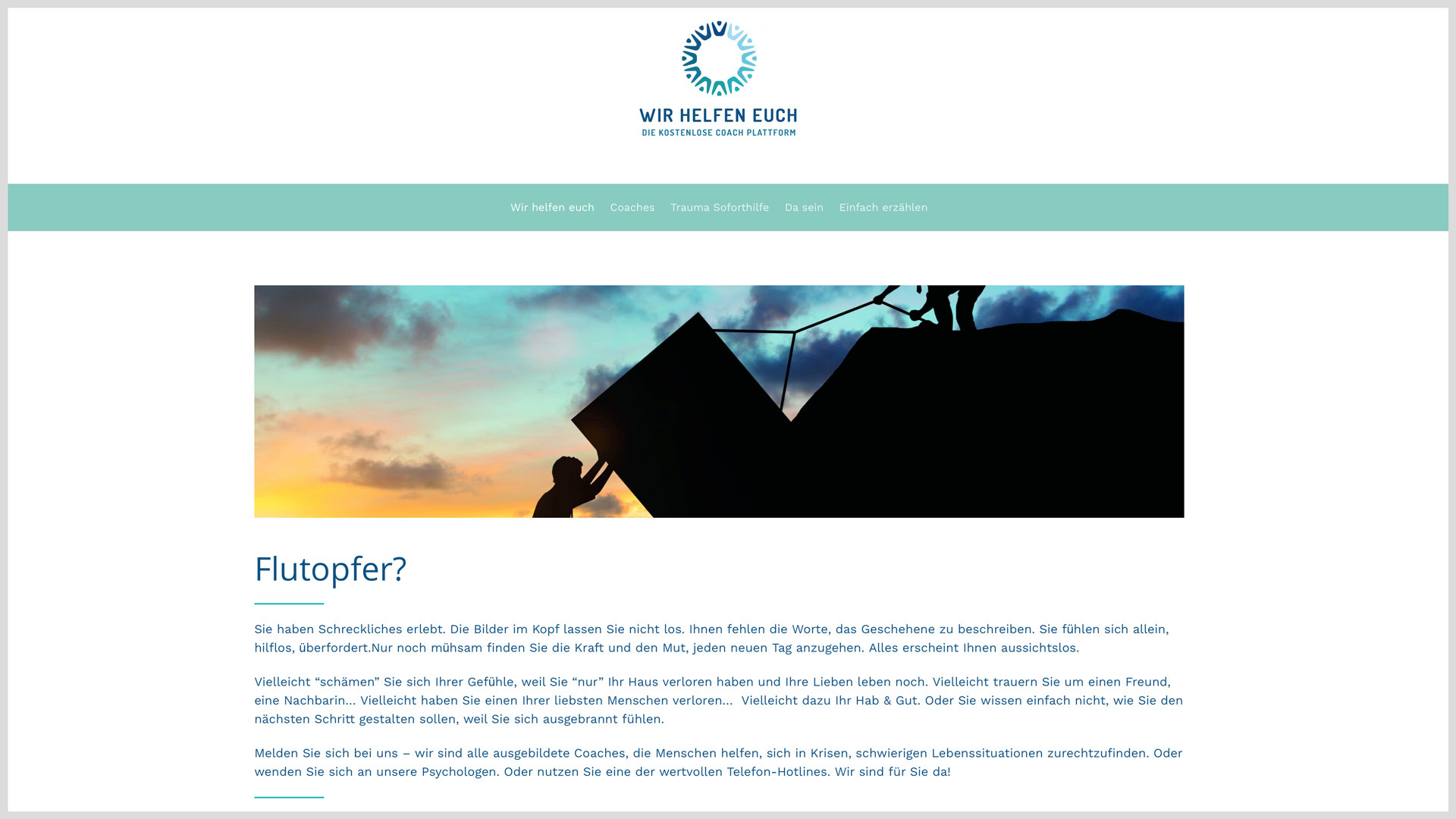 Mit www.wirhelfeneuch.com hat Dorette Segschneider eine Plattform für kostenlose, mentale Unterstütz Mit www.wirhelfeneuch.com hat Dorette Segschneider eine Plattform für kostenlose, mentale Unterstütz