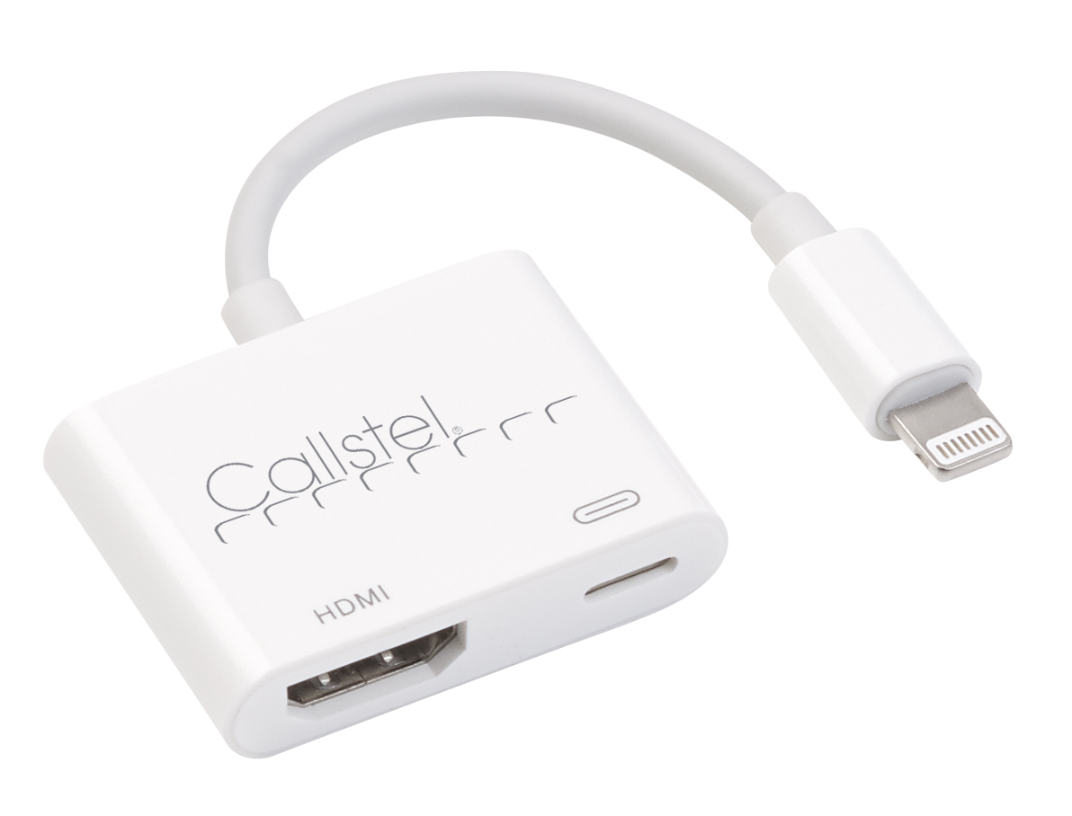 Callstel HDMI-Adapter für iPhone& iPad mit Lightning-Anschluss, Full HD, www.pearl.de