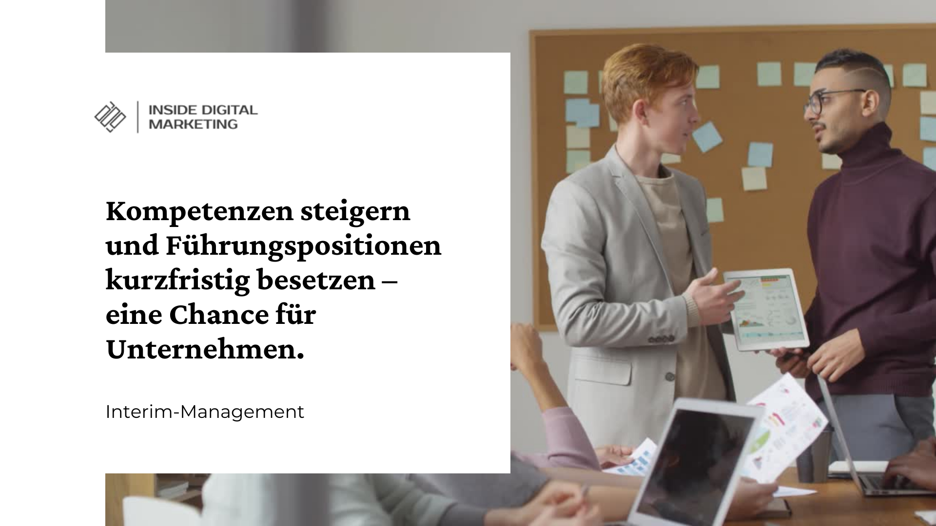 Interim-Management digitales Marketing - Online-Marketing Interim-Management digitales Marketing - Online-Marketing