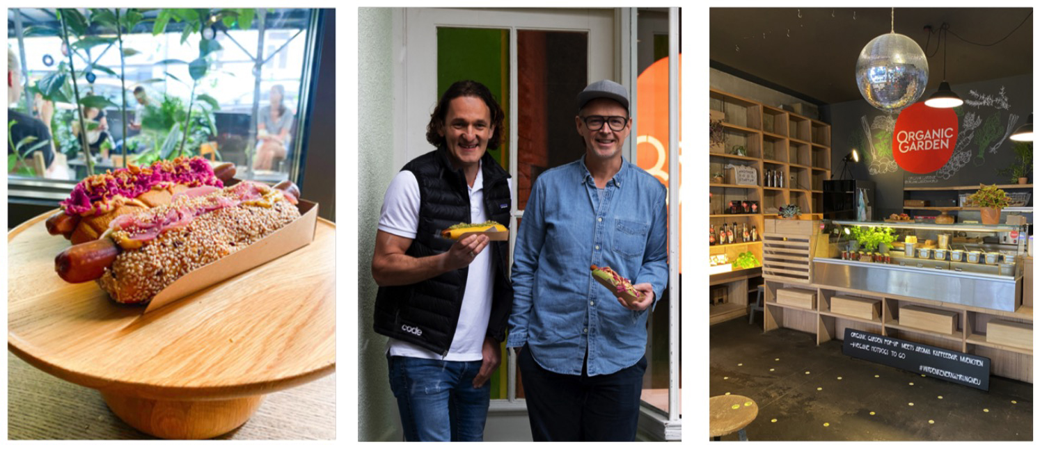 Martin Wild + Holger Stromberg eröffnen den„Organic Garden Pop-up“in der Aroma Kaffeebar