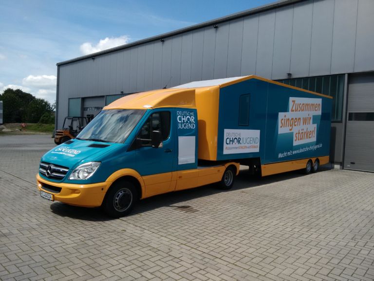 Der Kinderchorland-Singbus tourt vom 28. August bis 10. September durch Rheinland-Pfalz. (Bildquelle