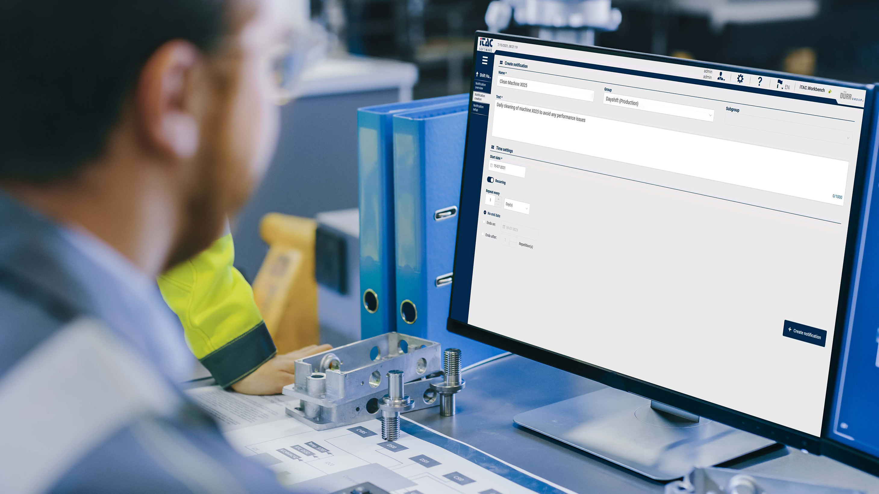 Neues Notify Plugin von iTAC für digitale Schichtübergabe in der Produktion Neues Notify Plugin von iTAC für digitale Schichtübergabe in der Produktion