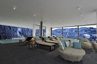 Ruheraum mit magischen Panorama der Tiroler Alpen (Das SeeMOUNT)