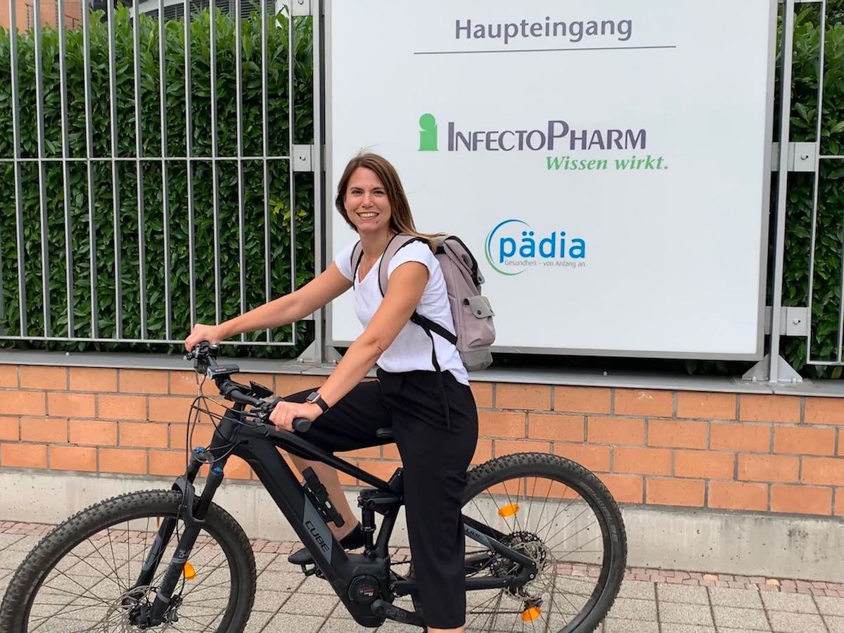 Täglicher Umweltschutz–InfectoPharm fördert das„Jobrad“.©InfectoPharm
